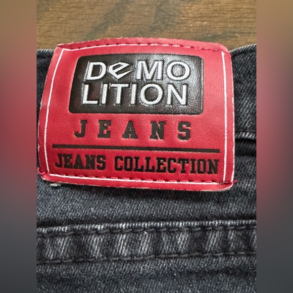 Demolition Kids Black Distressed Jeans size 10 - Picture 5 of 5